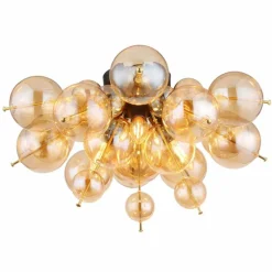 Luminaires Globo Lighting Plafonnier Globo UDO Noir, 3 lumières