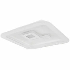 Luminaires Globo Lighting Plafonnier Globo VALERIA LED Chrome, Blanc, 1 lumière, Télécommandes* Éclairage Led