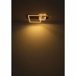 Lampes En Bois-Luminaires Globo Lighting Plafonnier Globo VANNI LED Couleur bois, Blanc, 1 lumière