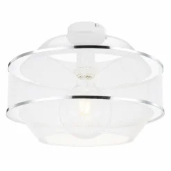 Lampes Vintages & Rétros-Luminaires Globo Lighting Plafonnier Globo VIGATTO Blanc, 1 lumière