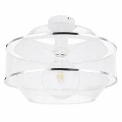 Lampes Vintages & Rétros-Luminaires Globo Lighting Plafonnier Globo VIGATTO Blanc, 1 lumière