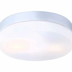 Luminaires Globo Lighting Plafonnier Globo VRANOS Acier inoxydable, Argenté, Blanc, 2 lumières