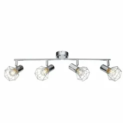 Luminaires Globo Lighting Plafonnier Globo XARA I Chrome, 4 lumières* Spots Et Projecteurs