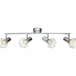 Luminaires Globo Lighting Plafonnier Globo XARA I Chrome, 4 lumières* Spots Et Projecteurs