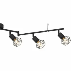 Luminaires Globo Lighting Plafonnier Globo XARA Noir, 6 lumières* Spots Et Projecteurs
