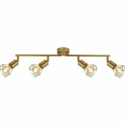 Lampes Dorées-Luminaires Globo Lighting Plafonnier Globo XARA Or, 4 lumières