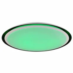 Luminaires Globo Lighting Plafonnier Globo XAVER LED Noir, Blanc, 2 lumières, Télécommandes, Changeur de couleurs