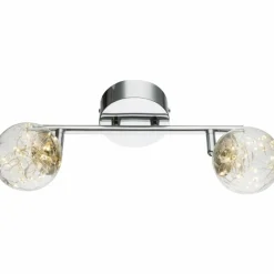 Luminaires Globo Lighting Plafonnier Globo XMAS LED Nickel mat, 2 lumières