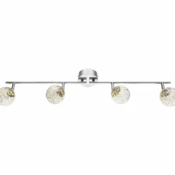 Luminaires Globo Lighting Plafonnier Globo XMAS LED Nickel mat, 4 lumières