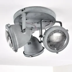 hofstein Plafonnier Glostrup LED Gris, 3 lumières