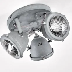 hofstein Plafonnier Glostrup LED Gris, 3 lumières