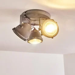 hofstein Plafonnier Glostrup LED Gris, 3 lumières