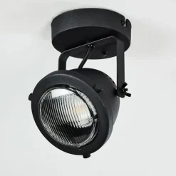 hofstein Plafonnier Glostrup LED Noir, 1 lumière