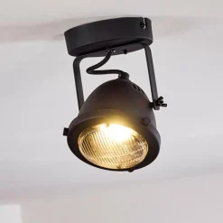 hofstein Plafonnier Glostrup LED Noir, 1 lumière