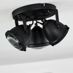 hofstein Plafonnier Glostrup LED Noir, 3 lumières