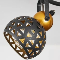 Lampes Dorées-hofstein Plafonnier Gomsrud Noir, 3 lumières