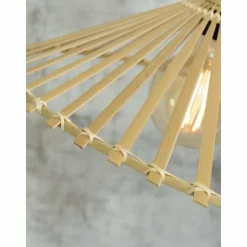 Style Boho-Chic-Good & Mojo Plafonnier BROMO Noir, 1 lumière