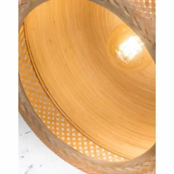 Style Boho-Chic-Good & Mojo Plafonnier MEKONG Noir, 1 lumière