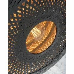 Style Boho-Chic-Good & Mojo Plafonnier PALAWAN Noir, 1 lumière