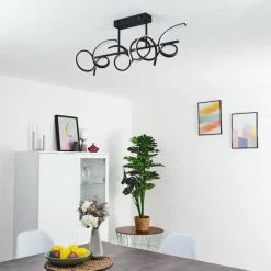 hofstein Plafonnier Gora LED Noir, 3 lumières* Éclairage Led