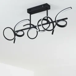 hofstein Plafonnier Gora LED Noir, 3 lumières