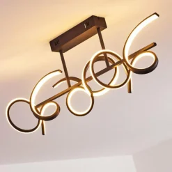 hofstein Plafonnier Gora LED Noir, 3 lumières