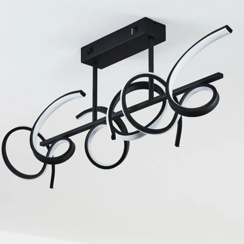 hofstein Plafonnier Gora LED Noir, 3 lumières