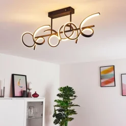 hofstein Plafonnier Gora LED Noir, 3 lumières