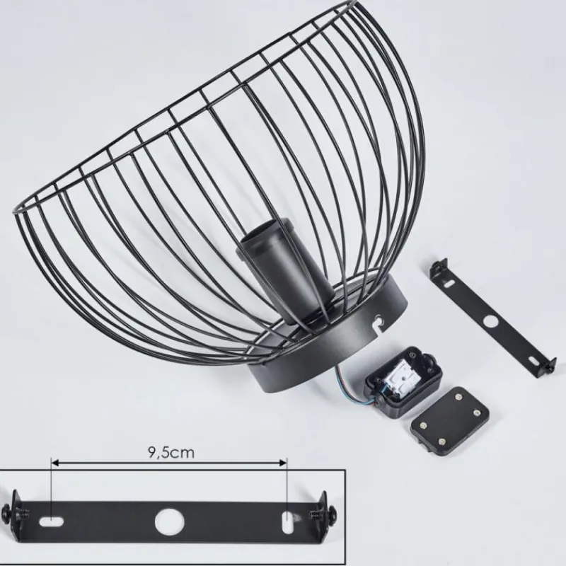 Lampes Industrielles-hofstein Plafonnier Gourel Noir, 1 lumière