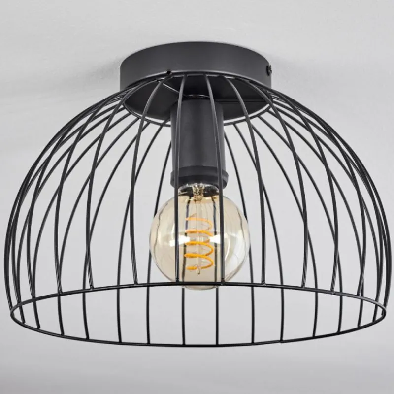 Lampes Industrielles-hofstein Plafonnier Gourel Noir, 1 lumière