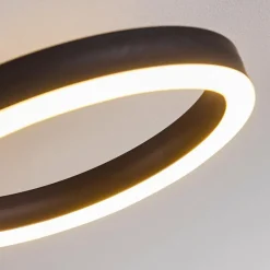 hofstein Plafonnier Grasse LED Noir, 1 lumière