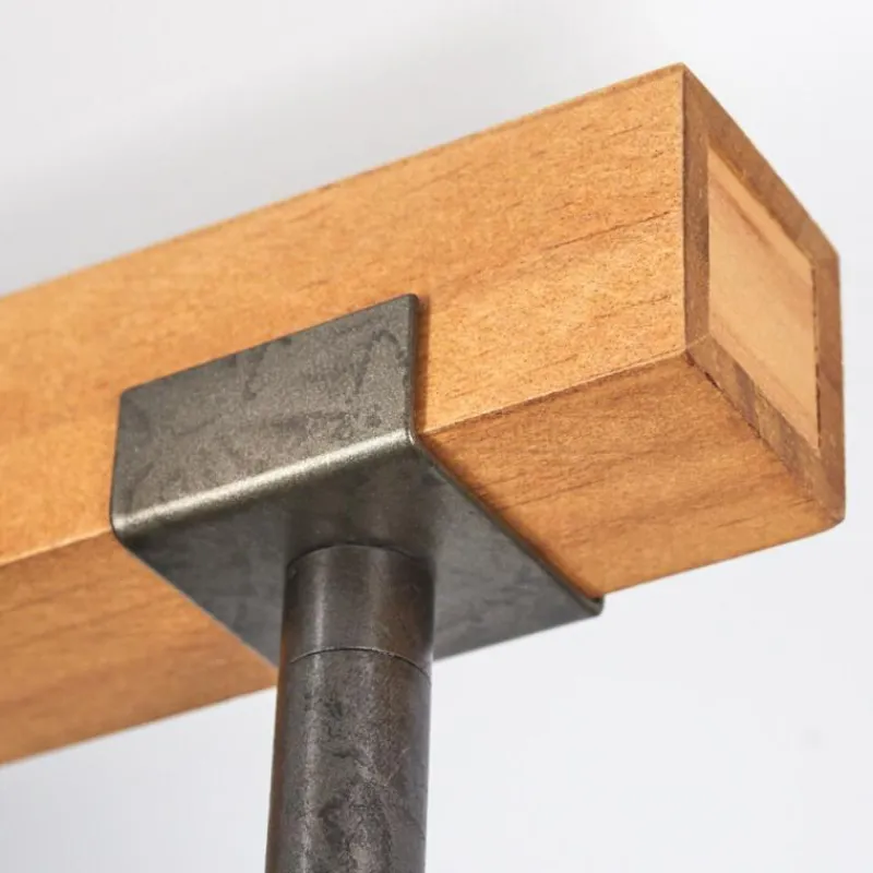 Lampes Dorées-hofstein Plafonnier Gressot Écru, Nickel mat, 2 lumières