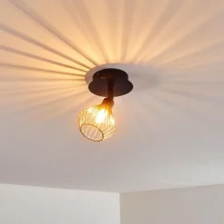 hofstein Plafonnier Grönhöj Noir, 1 lumière* Spots Et Projecteurs