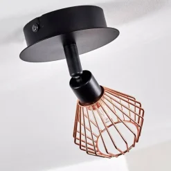 hofstein Plafonnier Grönhöj Noir, 1 lumière* Spots Et Projecteurs