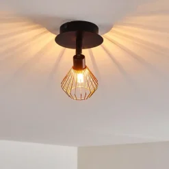 hofstein Plafonnier Grönhöj Noir, 1 lumière* Spots Et Projecteurs