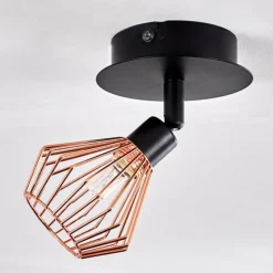 hofstein Plafonnier Grönhöj Noir, 1 lumière* Spots Et Projecteurs