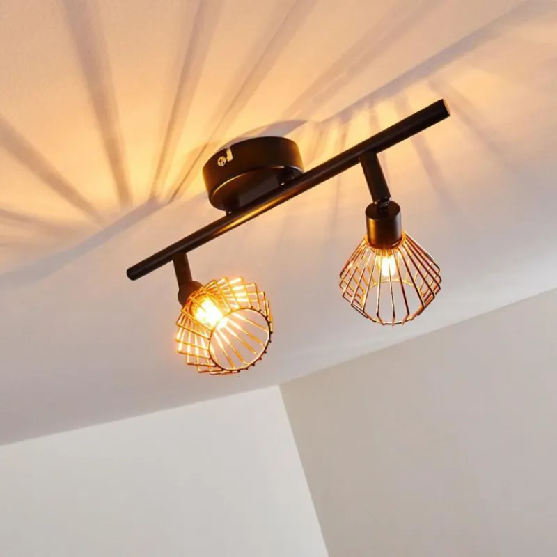 hofstein Plafonnier Grönhöj Noir, 2 lumières