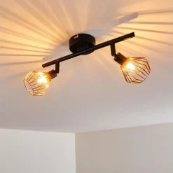 hofstein Plafonnier Grönhöj Noir, 2 lumières