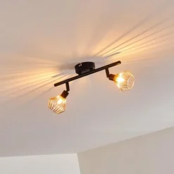 hofstein Plafonnier Grönhöj Noir, 2 lumières