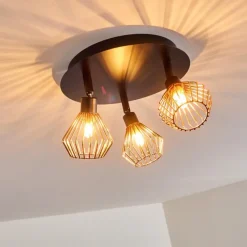 hofstein Plafonnier Grönhöj Noir, 3 lumières