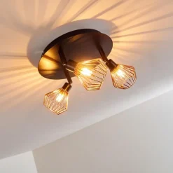 hofstein Plafonnier Grönhöj Noir, 3 lumières