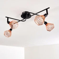 Lampe Plafonnier Grönhöj Noir, 4 lumières* Spots Et Projecteurs