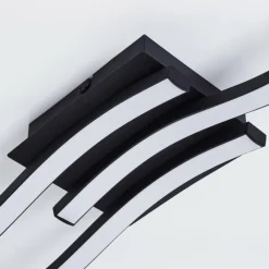 hofstein Plafonnier Grossari LED Noir, 3 lumières