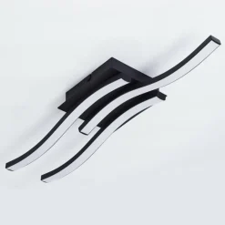 hofstein Plafonnier Grossari LED Noir, 3 lumières