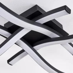 hofstein Plafonnier Grossarl LED Noir, 4 lumières