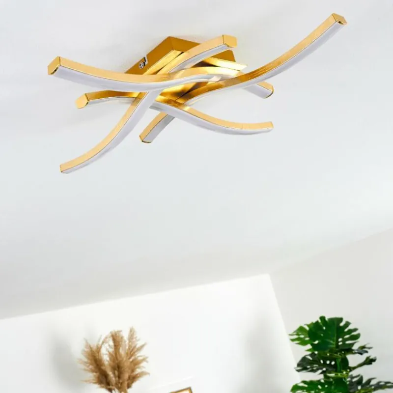 Lampes Dorées-hofstein Plafonnier Grossarl LED Or, 4 lumières