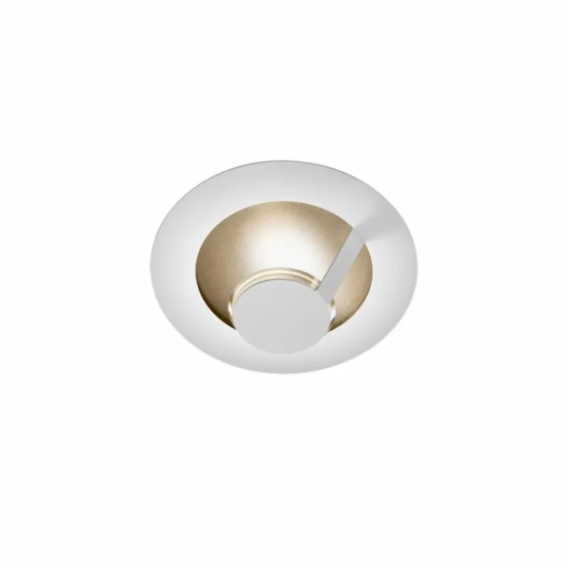Lampes Dorées-Luminaires Grossmann Plafonnier Grossmann FLAT LED Brun, Or, Blanc, 1 lumière