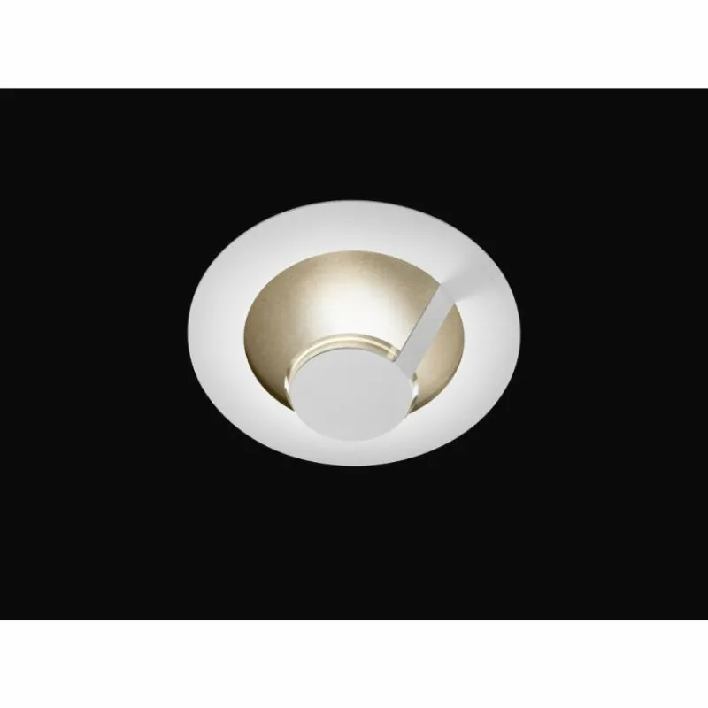 Lampes Dorées-Luminaires Grossmann Plafonnier Grossmann FLAT LED Brun, Or, Blanc, 1 lumière