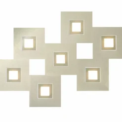 Luminaires Grossmann Plafonnier Grossmann Karree LED Champagne, 7 lumières* Éclairage Led
