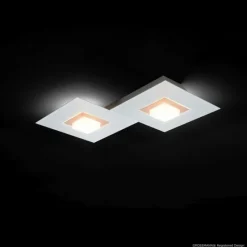 Luminaires Grossmann Plafonnier Grossmann KARREE LED Aluminium, Cuivre, 2 lumières* Éclairage Led